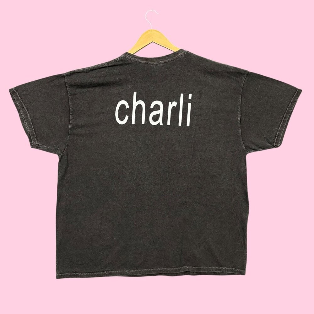 Charli XCX Brat Hyperpop Album Logo Oversized Tee XL